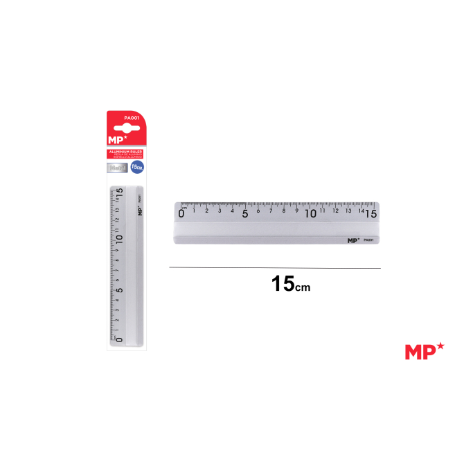 REGLA DE ALUMINIO 15CM - G12