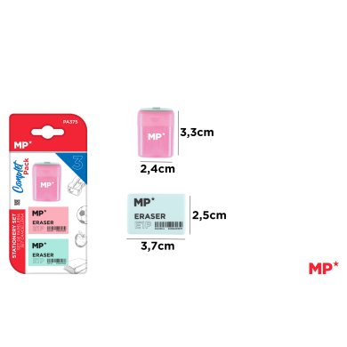 SET DE ESCRITURA PASTEL (GOMA+SACAPUNTA) - B26