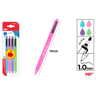 BOLIGRAFO TEXTURA SUAVE 1.0MM 4UDS - A46