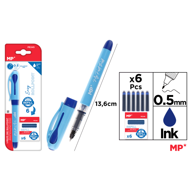 BOLIGRAFO TINTA PUNTA BALL AZUL - C13
