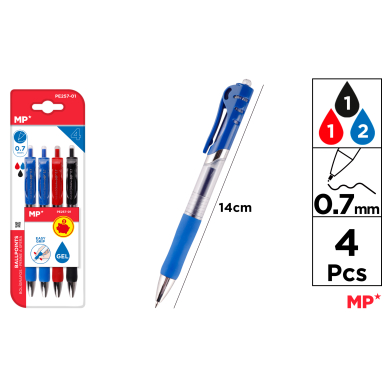 BOLIGRAFO TINTA GEL PUNTA 0.7MM 4UDS C13 - C13