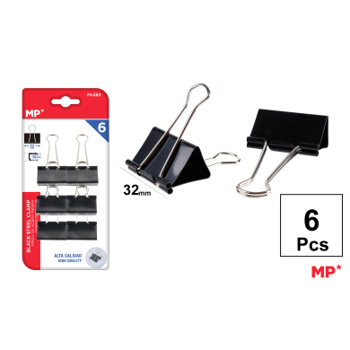 PINZA DE ACERO NEGRO 32MM - D37