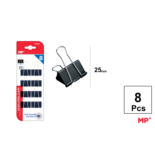 PINZA DE ACERO NEGRO 8U - A44