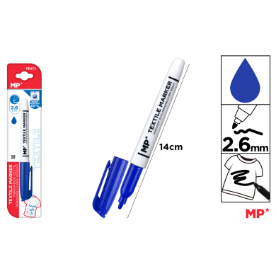 MARCADOR DE TEXTIL AZUL - D22