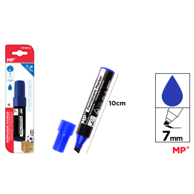 MARCADOR PERMANENTE NO DRY AZUL - C41