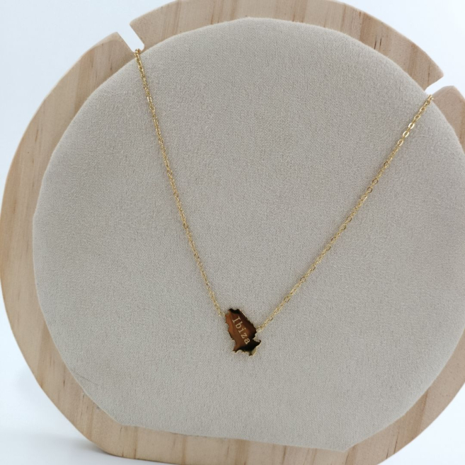 COLLAR Acero Letra IBIZA ZO8510N /D21-C