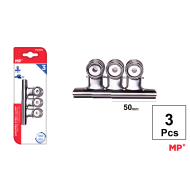 PINZA DE ACERO CROMADO 50 MM 3 UDS - H38