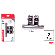 PINZA DE ACERO CROMADO 75 MM 2 UDS -G14