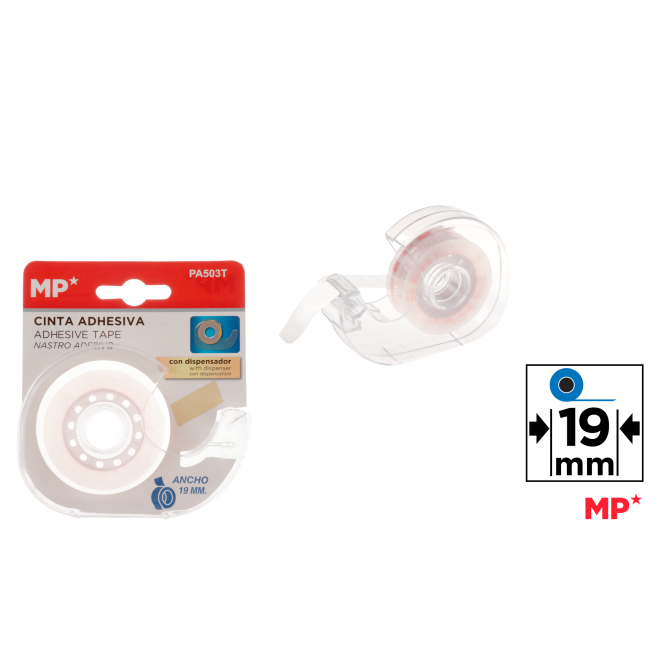 CINTA CELO TRANSPARENTE CON DISPENSADOR B14 - B14