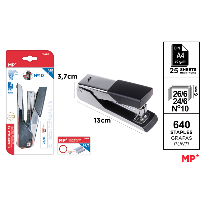 GRAPADORA METÁLICA PREMIUM 123X33X71MM - G14