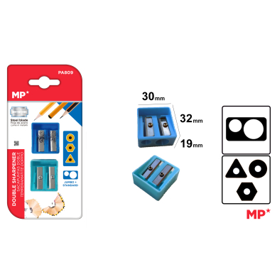 SACAPUNTAS PLASTICO DOBLE - A31