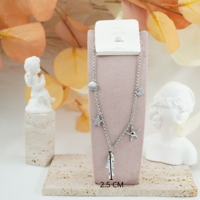 COLLAR ZO12418N Acero Inoxidable 2A28