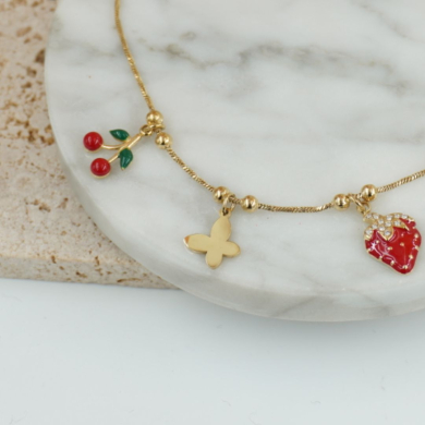 TOBILLERA ZO12028B/390 Acero Inoxidable 2D34