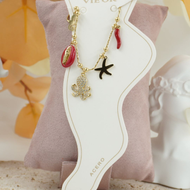 TOBILLERA ZO12031B/450 Acero Inoxidable /2B31