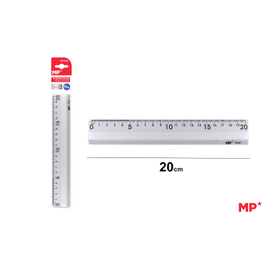 REGLA DE ALUMINIO 20CM - G16