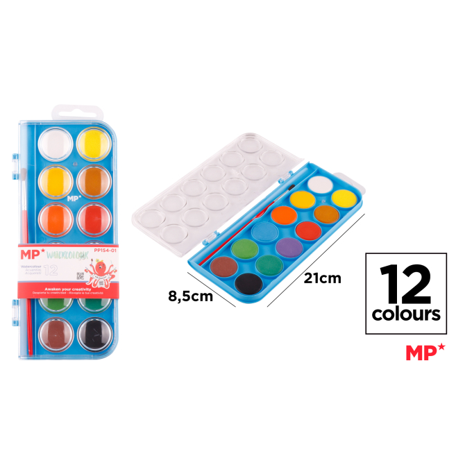 PINTURA ACUARELA 12 Uds. - H38