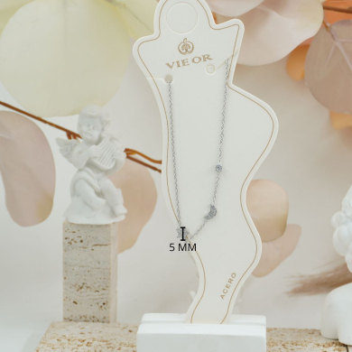 PULSERA TOBILLERA ACERO ZO12121B 2C24