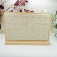 Estante de anillo biselado de lino pastoral RY0313005