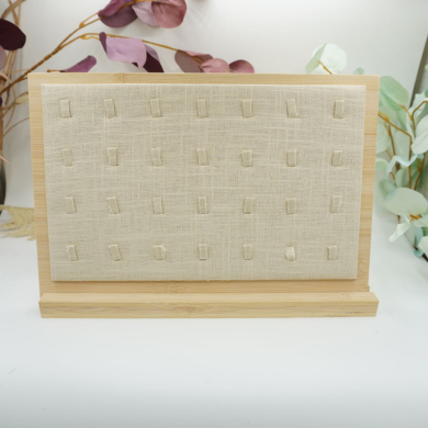 Estante de anillo biselado de lino pastoral RY0313005