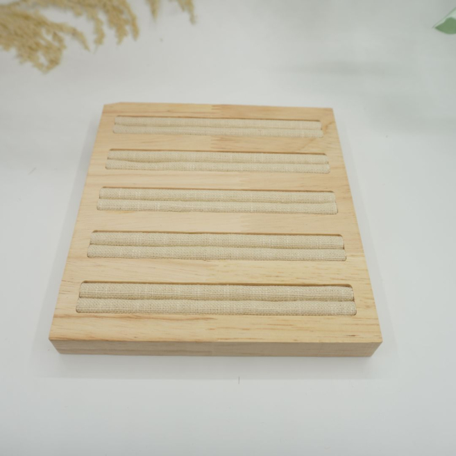 Plato expositor lino rural