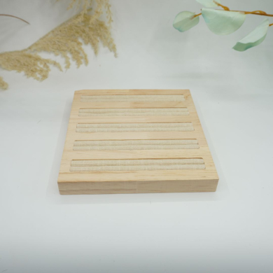 Plato expositor lino rural