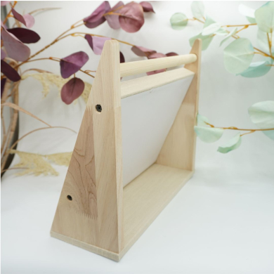 Soporte de anillo vertical de lino pastoral RY0313004