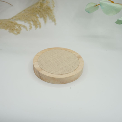 Conjunto redondo de tres piezas de lino pastoral RY0313015