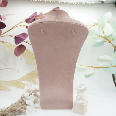 Retrato grande de piel de terciopelo rosa