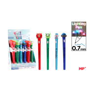 EXP. BOLÍGRAFOS FANTASÍA  LUZ MULTICOLOR - D25