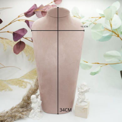 Retrato grande de piel de terciopelo rosa