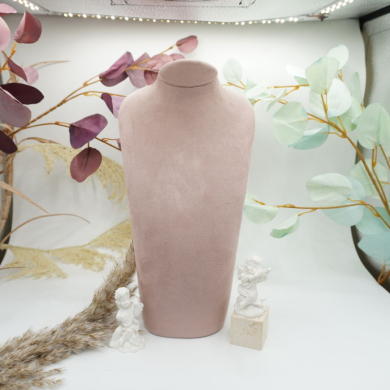 Retrato grande de piel de terciopelo rosa