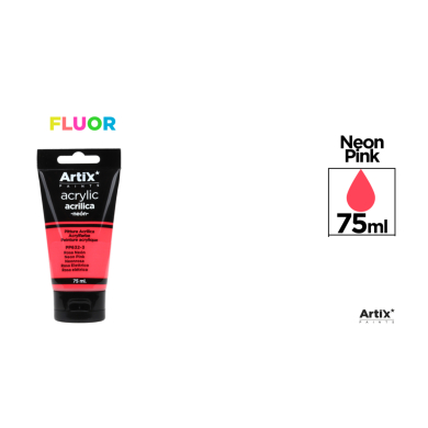 PINTURA ACRÍLICA ROSA NEÓN 75 ml - E48