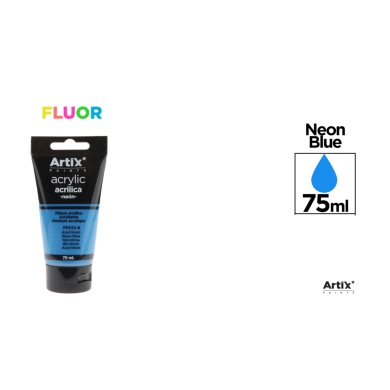 PINTURA ACRÍLICA AZUL NEÓN 75 ml - D18