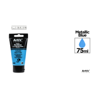 PINTURA ACRILICA TUBO 75ML AZUL METALIZADO - D18