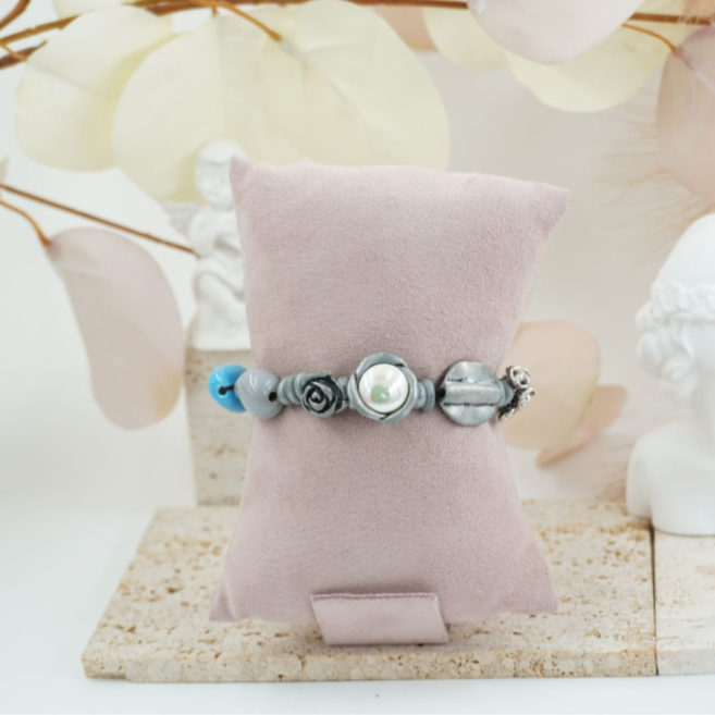 Pulseras  vie or con cuentas decorativas 12 uds I27