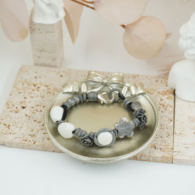 Pulseras  vie or con cuentas decorativas 12 uds I27