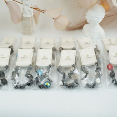 Pulseras  vie or con cuentas decorativas 12 uds I27