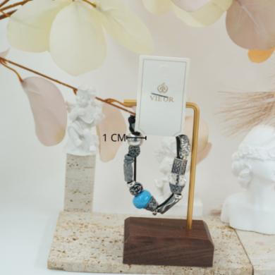 Pulseras  vie or con diseño artesanal 12 uds I27