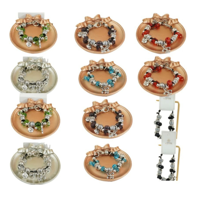 pulseras de moda VIE OR con cuentas variadas 12 uds 117 Y 118