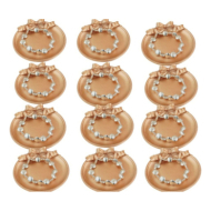 Pulseras estilo clásico con cuentas metálicas VIE OR 12 uds 117 Y 118