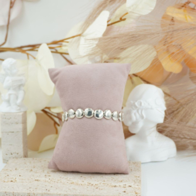 Pulseras estilo clásico con cuentas metálicas VIE OR 12 uds 117 Y 118