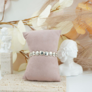 Pulseras estilo clásico con cuentas metálicas VIE OR 12 uds 117 Y 118