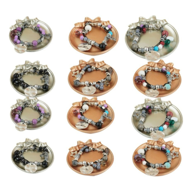 Pulseras  versátil con cuentas de diseño VIE OR 12 uds 117Y 118
