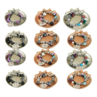 Pulseras  versátil con cuentas de diseño VIE OR 12 uds 117Y 118