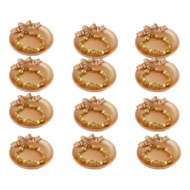 Pulseras  con cuentas metálicas doradas VIE OR 12 uds 117 Y 118