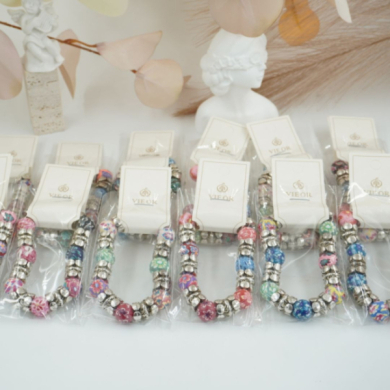 PulserasVIE OR con cuentas decorativas variadas 12 uds 117 Y 118 