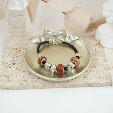 Pulseras VIE OR con cuentas y acabado artesanal 12 uds 117 Y 118