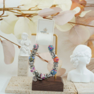 Pulseras decorativa VIE OR con diseño floral 12 uds 117 Y 118