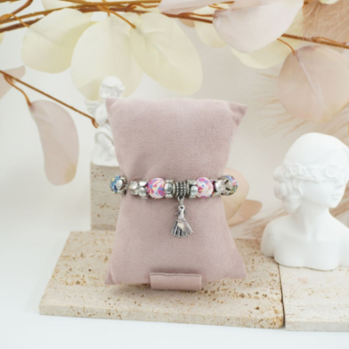 Pulseras decorativa VIE OR con diseño floral 12 uds 117 Y 118