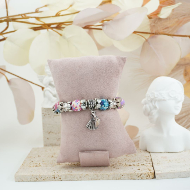 Pulseras decorativa VIE OR con diseño floral 12 uds 117 Y 118